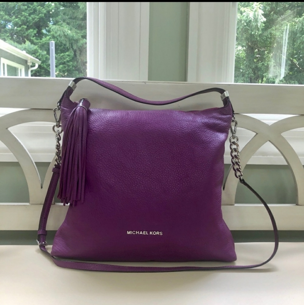 Purple Michael Kors Hobo Bag